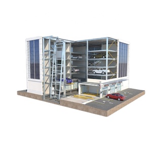 Chất lượng cao ngoài trời thông minh tự động dọc quay nhỏ xếp chồng xe Hệ thống bãi đậu xe laneway Stacker bãi đậu xe làm bằng thép - Product Image 2