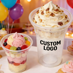 Vasos Desechables Transparentes de PP de Pared Simple de 90 mm para Helado, 10 oz, 12 oz, 16 oz - Product Image 6