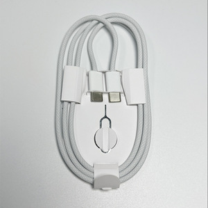 Cargador de Pared Kakiya PD de <span class=keywords><strong>35W</strong></span>, Tipo C a Tipo C, Carga Rápida, Cable de Nailon para <span class=keywords><strong>Apple</strong></span>, para iPhone 17, 16, 15, 14 Pro Max, Enchufe Tipo US, EU, UK - Product Image 3