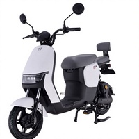 Moto électrique rétro personnalisée 1000W 60V avec fourche hydraulique avant pour livraison de repas