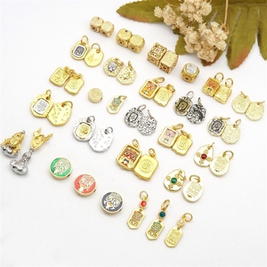 Accessori Pendenti in Stile Antico Dorato Tibetano con Smalto a Goccia, Bracciale con Corda di Perline, Ornamento Retrò - Product Image 5