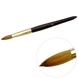 Pinceau à poudre <span class=keywords><strong>acrylique</strong></span> <span class=keywords><strong>de</strong></span> haute qualité <span class=keywords><strong>haut</strong></span> <span class=keywords><strong>de</strong></span> <span class=keywords><strong>gamme</strong></span> manche en bois brun kolinsky pinceau à ongles <span class=keywords><strong>acrylique</strong></span> avec pour la poudre <span class=keywords><strong>acrylique</strong></span> pour ongles d'art - Product Image 2