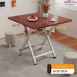 Mesa de Comedor Plegable Cuadrada de Madera Moderna para Exteriores, Ideal para Hoteles, Salas de Reuniones, Eventos al Aire Libre y Cafeterías - Product Image 2