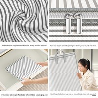 Boîte de rangement pour vêtements et couettes en tissu non tissé, forme cube moderne et minimaliste, anti-poussière, grande capacité, organisateur de garde-robe domestique