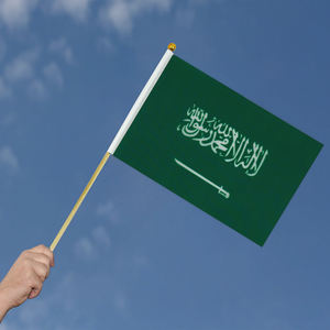 Impresión personalizada de poliéster de mano Saudi_Arabia país palo bandera - Product Image 5