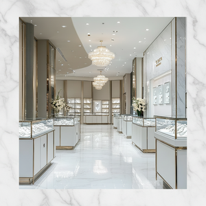 Conception de meubles de magasin de bijoux personnalisés modernes du fournisseur chinois pour les vitrines de magasin - Product Image 1