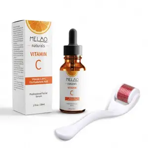 Private Label Customized Wholesale Derma Roller 30% Serum Vitamin C for face with hyaluronic acid