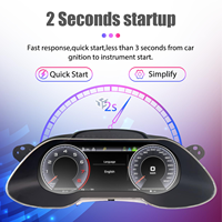 Accessoires de voiture Compteur de vitesse numérique Tableau de bord pour Audi A4 A5 S5 B8 2009-2016