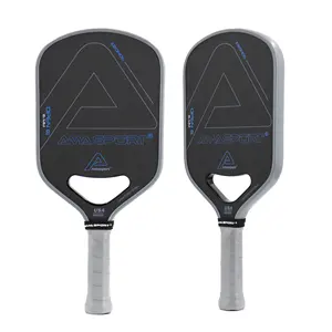 Ama Sport Kronos Open 01 Advanced Raw Carbon Fiber Pickleball Paddle with Air Throat Hole