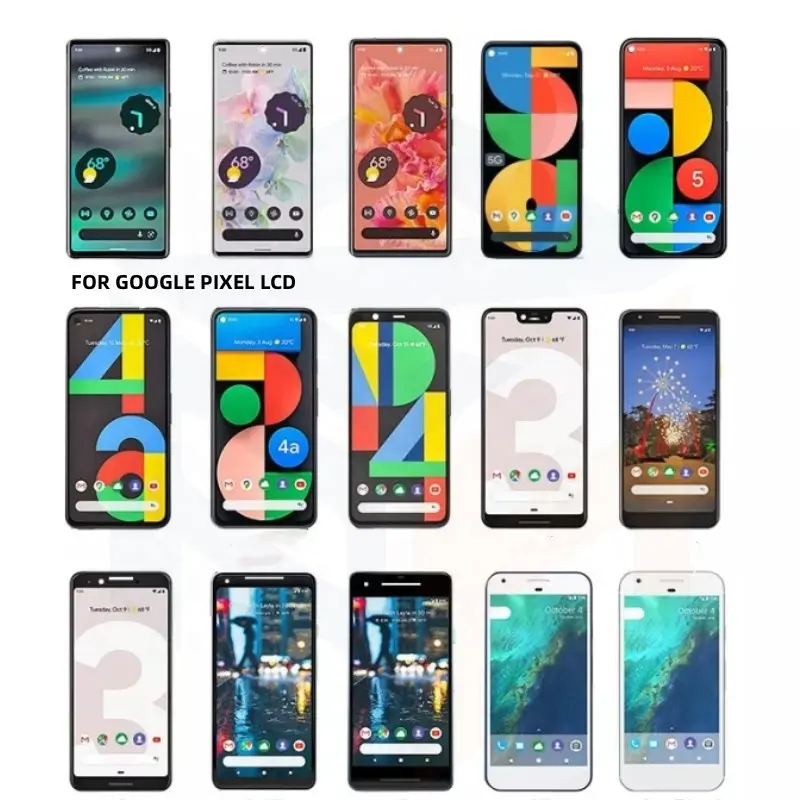 Layar Asli Pengganti untuk Google Pixel Xl 2 2xl 3 3xl 3a 4 4xl 4a 5 5a 5G 6 Pro 6a 7 Pro Lcd Layar Sentuh Layar Lcd