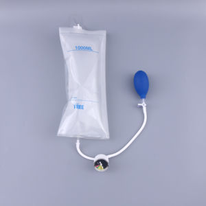 KK 제조 최고 품질의 ICU 커프 TPU 소재 가시성 플라스틱 압력계 1000ml 재사용 가능한 압력 주입 가방 - Product Image 1