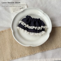 Mini-jupe en jean personnalisée OEM pour poupées de 10 cm, jupe en jean à dentelle, vêtements pour poupées, accessoires
