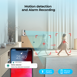 Moniteur bébé IP <span class=keywords><strong>sans</strong></span> <span class=keywords><strong>fil</strong></span> 3MP de haute qualité avec suivi automatique Vision nocturne <span class=keywords><strong>Interphone</strong></span> audio bidirectionnel Conception mignonne Haute visibilité - Product Image 6