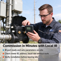 Flowmeter Tanpa Bagian Bergerak dengan Jalur Bebas Aus dan Akurasi Stabil untuk Meter Air Cerdas Ultrasonik Penghitungan Biaya Air Massal.