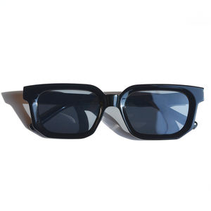 2023 Designer Nylon Acétate Lunettes Logo Personnalisé UV400 Lunettes <span class=keywords><strong>de</strong></span> Soleil <span class=keywords><strong>Nuances</strong></span> Personnalisées pour Hommes Femmes Transparent Blanc Cadre - Product Image 1