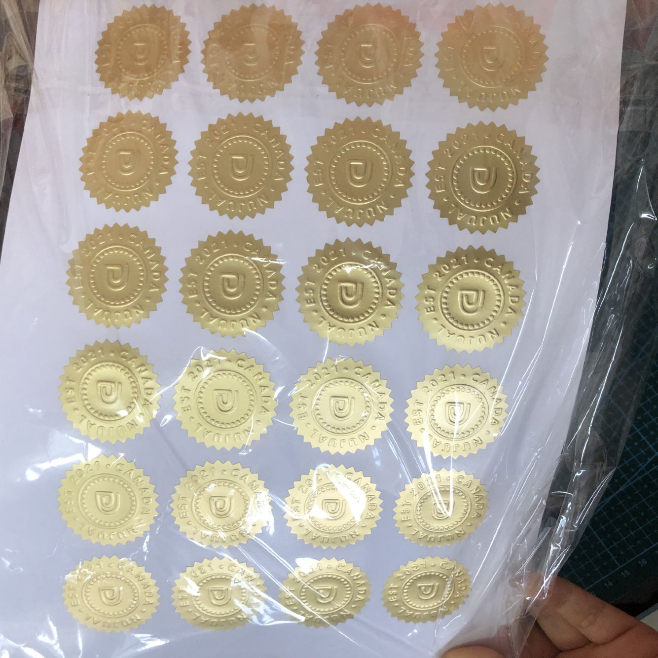 Estampado en oro