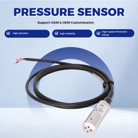 JZsensor Tauchfähiger Füllstandsensor mit Langkabel, Korrosionsbeständiger Edelstahl für Stausee- und Abwassermessung, IP68