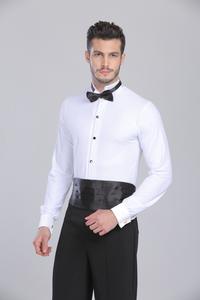 Heren romper met lange mouwen, Latin danspakje, <span class=keywords><strong>bodysuit</strong></span>, tango ballroom danspakje, shirttop voor jongens - Product Image 3