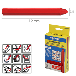 Crayons de cire rouges (boîte de 12 pièces) - Product Image 2