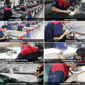 Acrylic LED bảng hiệu 3D kim loại chữ cửa hàng kinh doanh xe ngoài trời sử dụng cà phê cửa hàng di động dấu hiệu Neon tin nhắn Backlit công ty - Product Image 6