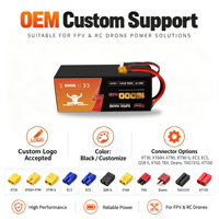 Batterie de drone à semi-conducteurs TC16000 22.2V 6S 25C AS150/XT150 pour drones de cartographie agricole à grande échelle, modèle Tcbest/OEM 16000mAh