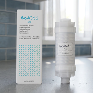 ไส้กรองฝักบัว Bevita PURE แบบมีแร่ธาตุ ปลอดสารพิษ พร้อมเม็ดแร่ธาตุต้านเชื้อแบคทีเรีย กำจัดคลอรีนและสิ่งสกปรก ปราศจากสาร BPA - Product Image 5