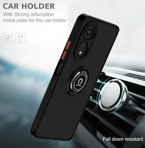 Custodia armatura opaca <span class=keywords><strong>per</strong></span> <span class=keywords><strong>OPPO</strong></span> A78 <span class=keywords><strong>A52</strong></span> A72 A92 A31 A15 A15S A16 A55 A3S anello supporto magnetico custodia antiurto - Product Image 4