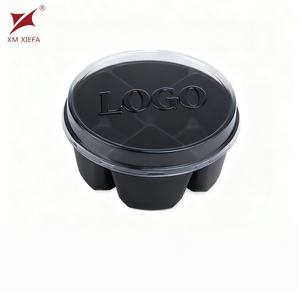 Contenant alimentaire jetable, bol rond transparent épaissi avec couvercle, PP de qualité alimentaire - Product Image 1