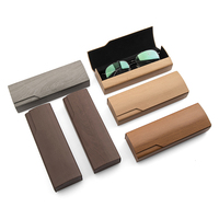 Étui à lunettes rectangulaire en cuir PU semi-rigide, directement de l'usine, pour la protection des lunettes de soleil