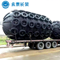 Defensas Neumáticas Inflables Yokohama de Goma para Atracado Lateral de Embarcaciones, Barcos y Buques con Cadena y Red para Neumáticos Precio