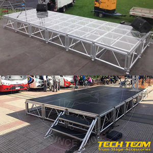 पोर्टेबल आउटडोर घटना मंच एल्यूमीनियम फोल्डिंग मोबाइल कॉन्सर्ट राउंड स्टेज स्टेज उपकरण बिक्री के लिए उपकरण - Product Image 4