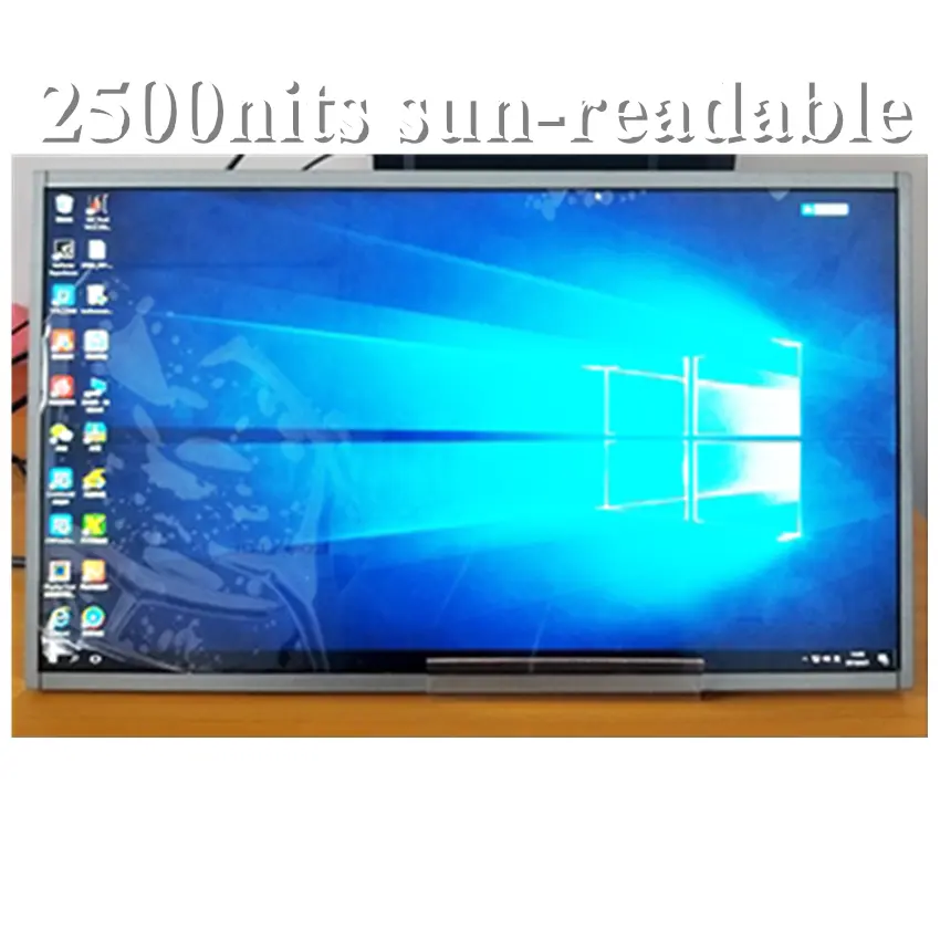 Alto brillo 32 pulgadas 2500NITs luz solar legible pantalla LVDS publicidad panel LCD de alto brillo