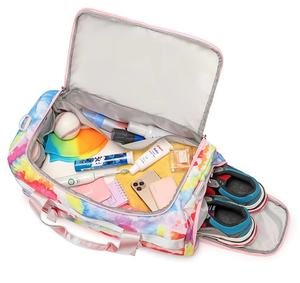 Grand sac de voyage de danse pour filles et enfants adolescents avec compartiment à chaussures coloré rose pailleté, sac de <span class=keywords><strong>gymnastique</strong></span> et de sport - Product Image 2