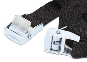 Cinta de Amarração de Carga Branca de 1 Polegada com Fivela de Aço e Catraca, Material de Poliéster com Resistência à Rutura de 250kg - Product Image 2