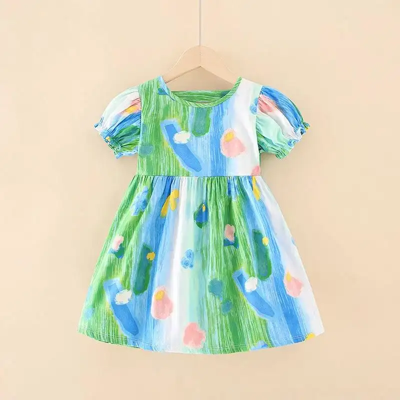Wholesale Price ready made kids dress kids casual dresses for girls