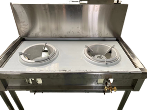 VICTORY Acero inoxidable Malaysian Special Stall fideos pot stand café stand Mee stall Kwali Range con cuatro quemadores de gas - Product Image 5