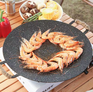 Sartén Plana <span class=keywords><strong>para</strong></span> Cocina de Camping, Pre-Sazonada, <span class=keywords><strong>para</strong></span> <span class=keywords><strong>Tortillas</strong></span>, Crepas, Plancha Redonda, Sartén <span class=keywords><strong>para</strong></span> Pizza - Product Image 5