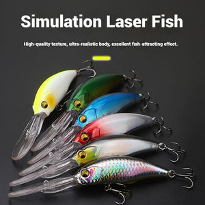 Leurre méné porte-jarretelles 16g 75mm avec longue lèvre de plongée appât de poisson Mandarin pour eau douce - Product Image 3