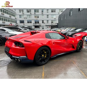 ชุดแต่งคาร์บอนไฟเบอร์แบบแห้งสไตล์ OEM สำหรับ Ferrari 812 Superfast GTS ประกอบด้วยสเกิร์ตข้าง ดิฟฟิวเซอร์ ลิปสปอยเลอร์ และปีกหลัง - Product Image 5