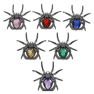 ที่ยึดแหวนนิ้วสำหรับโทรศัพท์มือถือลายแมงมุมโลหะติดเพชรหรูหราอเนกประสงค์ - Product Image 5