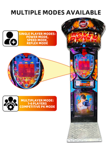 Máquina de Juego de Boxeo de Modo Dual, para 1 Jugador Individual y 6 Jugadores <span class=keywords><strong>en</strong></span> Competición, Juego de Arcade de Redención para Negocios de Parques de Diversiones - Product Image 3