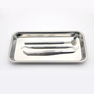 Kit de Examen Dental, Herramientas de Higiene Bucal de Acero Inoxidable, Espejo, Instrumentos de Limpieza Dental, Uso Manual para Adultos - Product Image 1