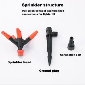 Irrigatore Rotante a 360 Gradi Irrigazione Automatica per Fiori e Verdure Tubo dell'Acqua Spruzzatore Irrigazione Giardino e Prato - Product Image 4