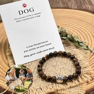 Pulsera de Piedra Natural con Cuentas de Vidrio Coloridas, Talismán de la Suerte, de Primera Calidad, Económico, para Pedidos al por Mayor y Personalización - Product Image 2