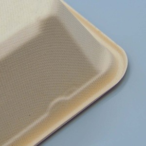 Lò vi sóng & lò an toàn phân hủy sinh học bã mía hình chữ nhật Hộp Ăn Trưa dùng một lần thực phẩm phục vụ <span class=keywords><strong>container</strong></span> với nắp - Product Image 4