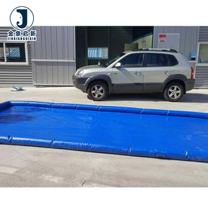 Tapis de confinement pour zone de lavage industrielle OEM |   Bâche en PVC tissée unie sur mesure, robuste, pour garage, concessionnaire, lavage de camions - Product Image 4