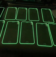 Protector de Pantalla de Vidrio Templado Luminoso 9H, Personalizable, Fluorescente, Multicolor, para iPhone 12 13 14 15 16 17 Pro Max