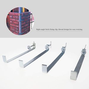 300mm gạch đặt hồ sơ kẹp giữ Fastener mộc nội bộ tường kẹp 4pk - Product Image 4