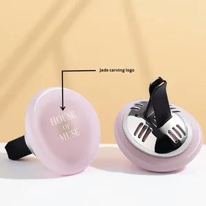 Deodorante per Auto in Cristallo Naturale e Metallo con Diffusore di Oli Essenziali e Supporto per Bocchetta di Ventilazione, Rimozione di Odori e Formaldeide - Product Image 1