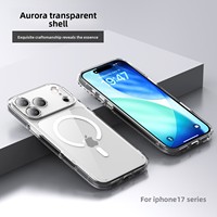 2025 nouveau Stock étui de téléphone portable Transparent magnétique antichoc couverture de téléphone portable pour iPhone 17 étui